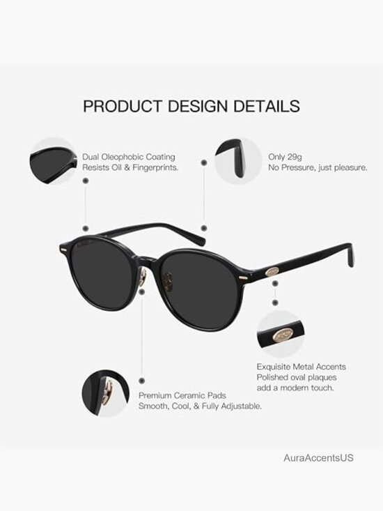 Vintage Round Square Sunglasses UV400 Protection Unisex main image 4